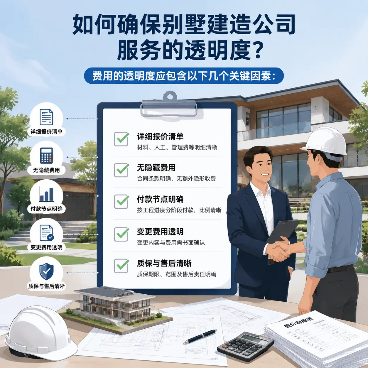在 威宁 如何确保别墅建造公司服务的透明度？