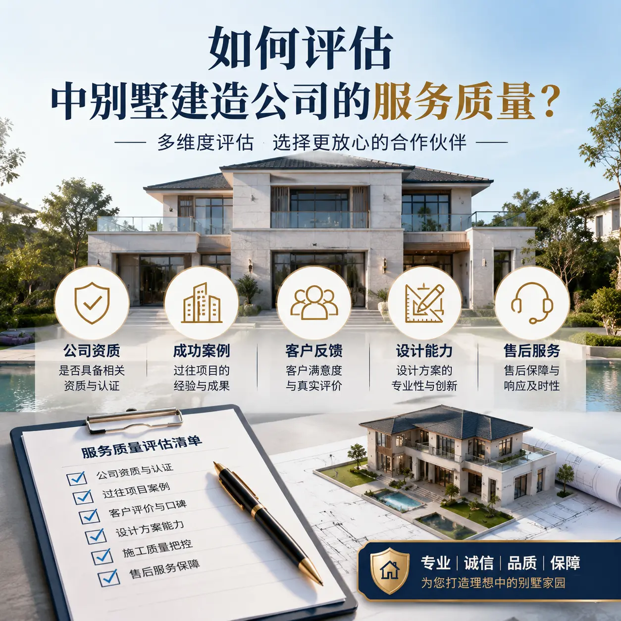 如何评估 威宁 中别墅建造公司的服务质量?