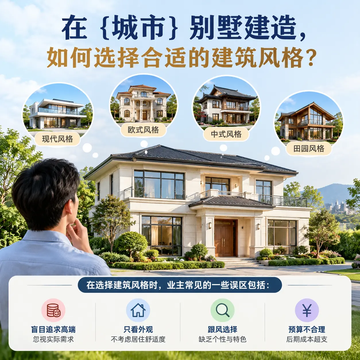 在 威宁 别墅建造,如何选择合适的建筑风格?